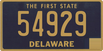 DE license plate 54929