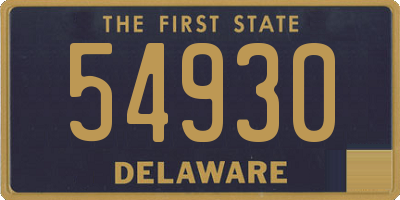 DE license plate 54930