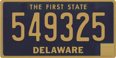 DE license plate 549325