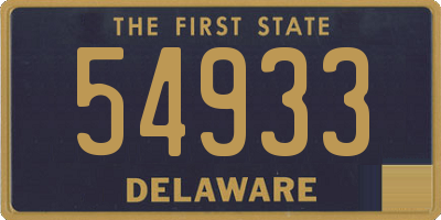 DE license plate 54933