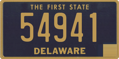 DE license plate 54941