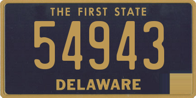 DE license plate 54943