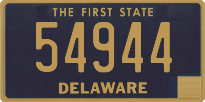 DE license plate 54944