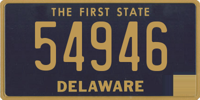 DE license plate 54946