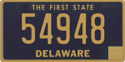 DE license plate 54948