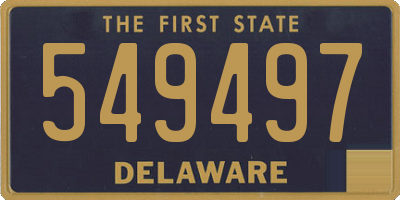 DE license plate 549497