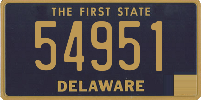 DE license plate 54951