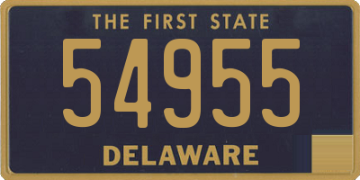 DE license plate 54955