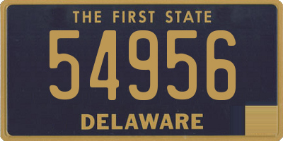 DE license plate 54956