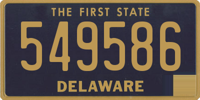 DE license plate 549586