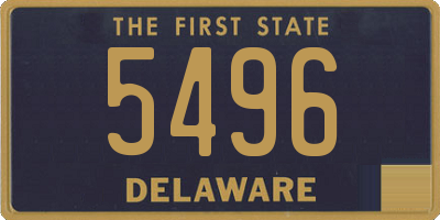 DE license plate 5496