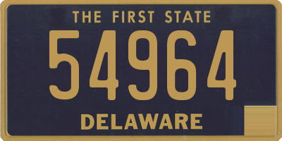 DE license plate 54964