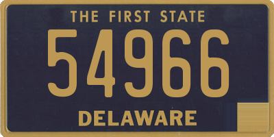 DE license plate 54966