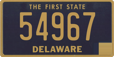 DE license plate 54967