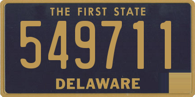 DE license plate 549711