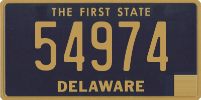 DE license plate 54974