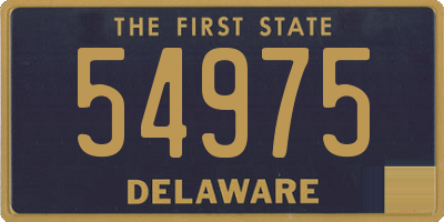 DE license plate 54975