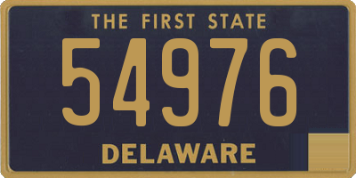 DE license plate 54976