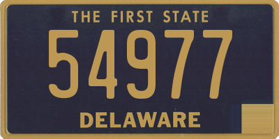 DE license plate 54977