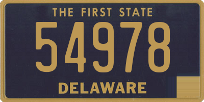 DE license plate 54978