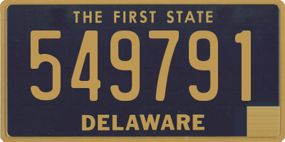 DE license plate 549791