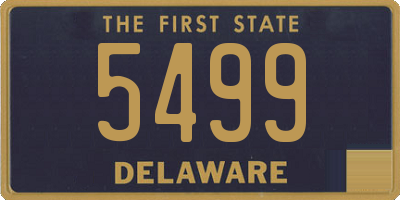 DE license plate 5499