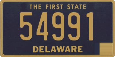 DE license plate 54991