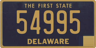 DE license plate 54995