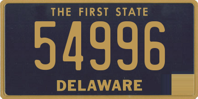 DE license plate 54996