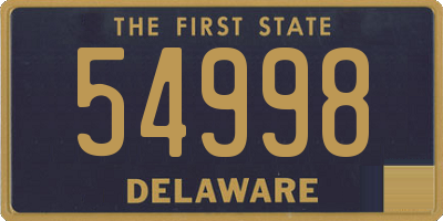 DE license plate 54998