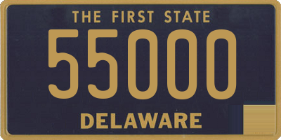 DE license plate 55000