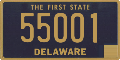 DE license plate 55001