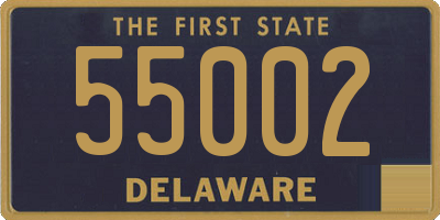 DE license plate 55002