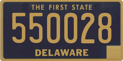 DE license plate 550028