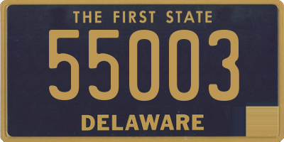 DE license plate 55003
