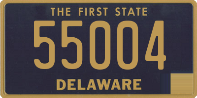 DE license plate 55004