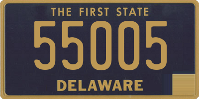 DE license plate 55005