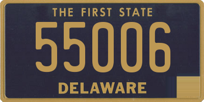 DE license plate 55006
