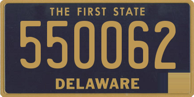 DE license plate 550062