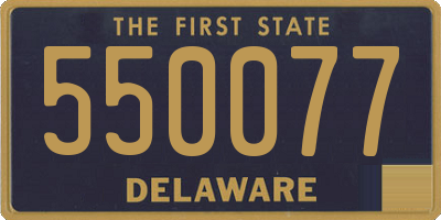 DE license plate 550077