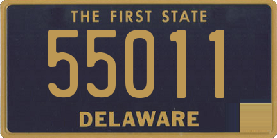 DE license plate 55011