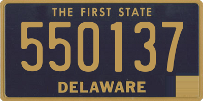 DE license plate 550137