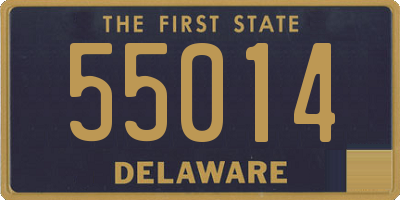 DE license plate 55014