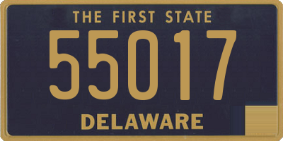 DE license plate 55017