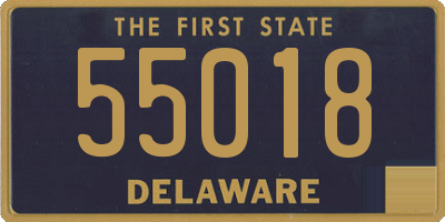 DE license plate 55018