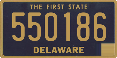 DE license plate 550186
