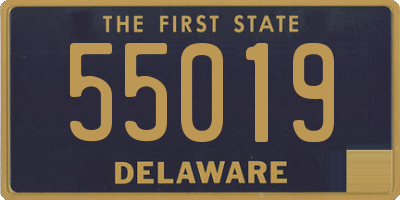 DE license plate 55019