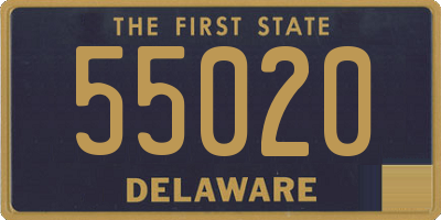 DE license plate 55020