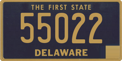 DE license plate 55022