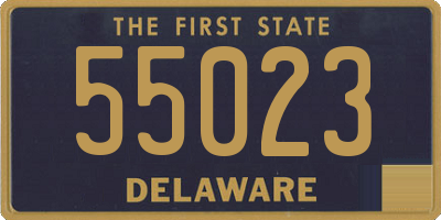 DE license plate 55023